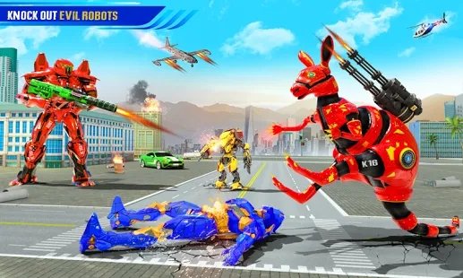 袋鼠机器人汽车变形(2)