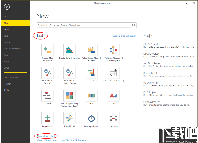 MiniTAB Workspace(流程图制作工具)