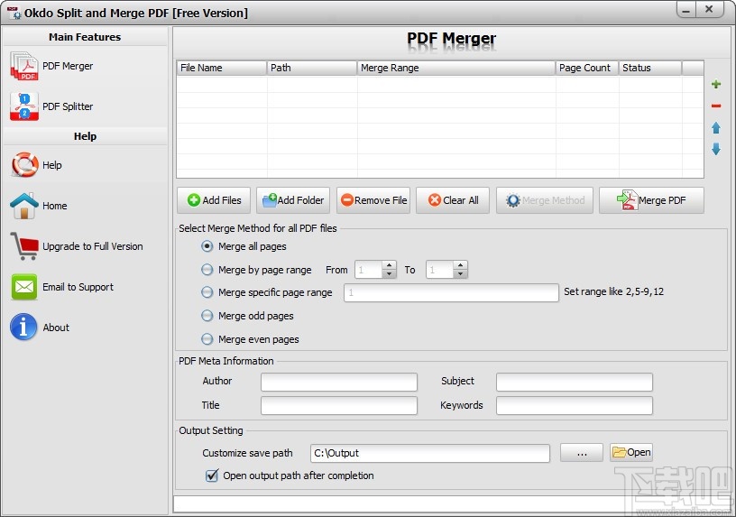 Okdo Split and Merge PDF(PDF拆分合并工具)