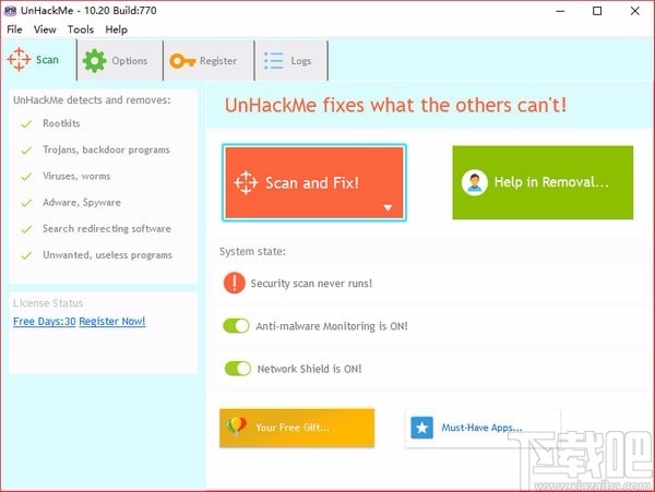 UnHackMe(Rootkits恶意软件检测软件)