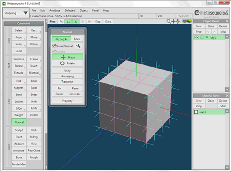 Tetraface Inc Metasequoia(三维模型设计软件)