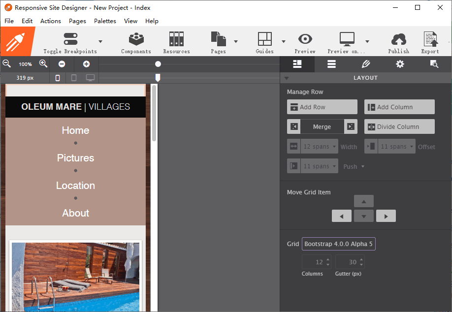 Responsive Site Designer(网站设计软件)