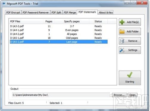 Mgosoft PDF Tools(PDF工具箱)