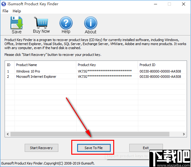 iSumsoft Product Key Finder(密钥恢复工具)