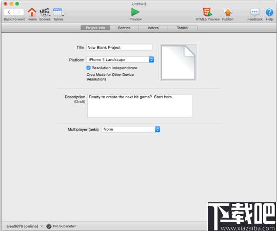 GameSalad Creator(游戏制作软件)