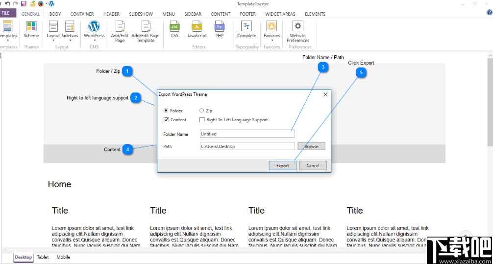 TemplateToaster(网页模板制作工具)