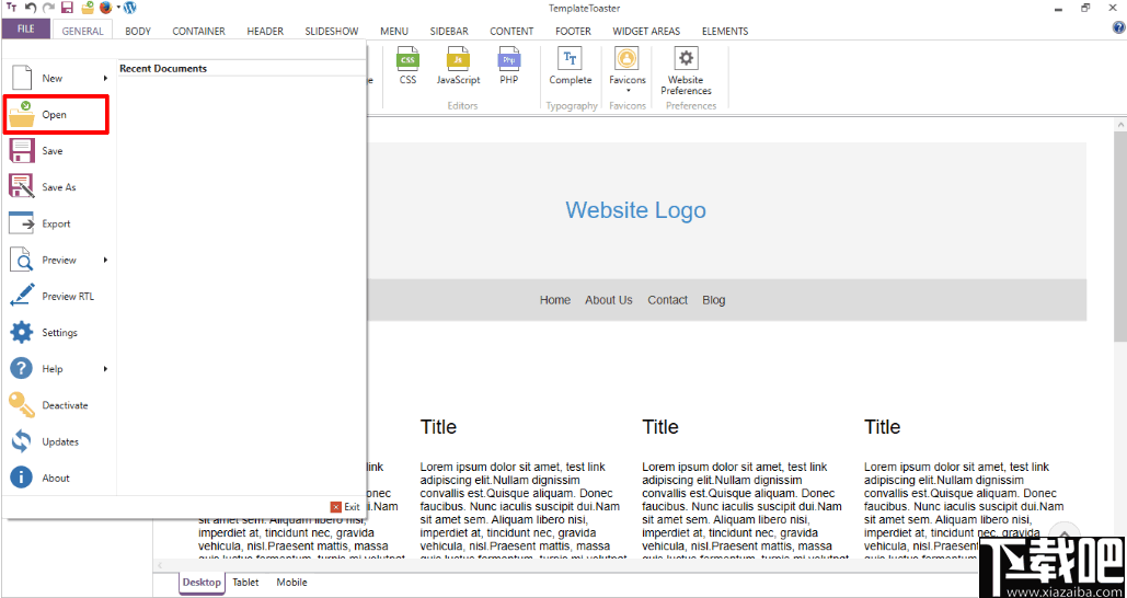 TemplateToaster(网页模板制作工具)