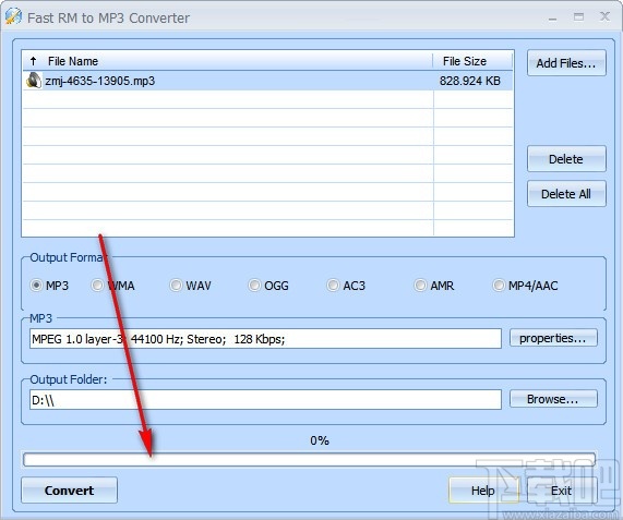 Fast RM to MP3 Converter(RM转MP3工具)