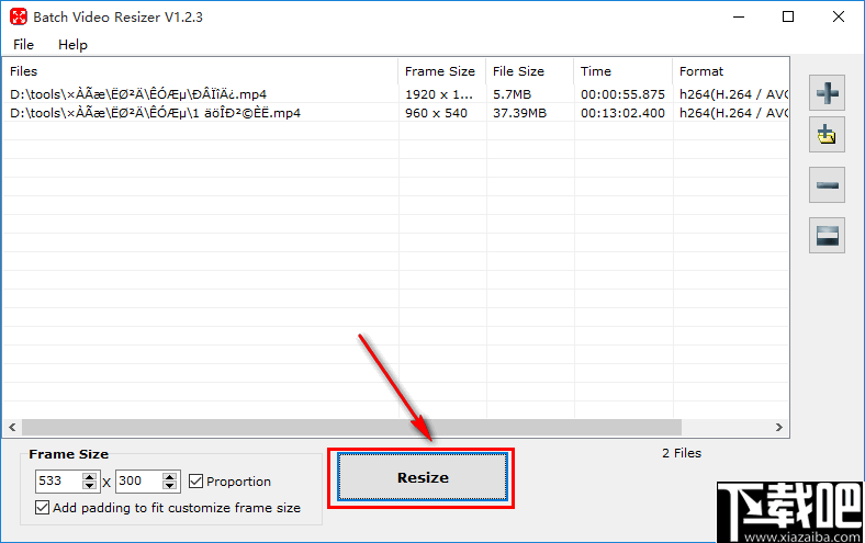 Batch Video Resizer(视频大小转换软件)