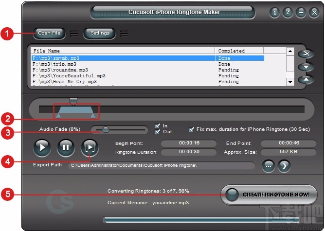 iPhone Ringtone Maker(iPhone铃声制作工具)