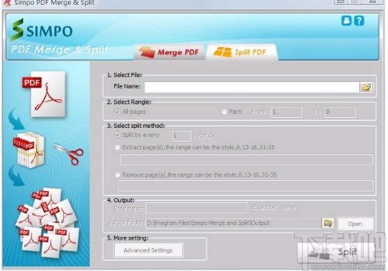 Simpo PDF Merge and Split(pdf分割合并工具)