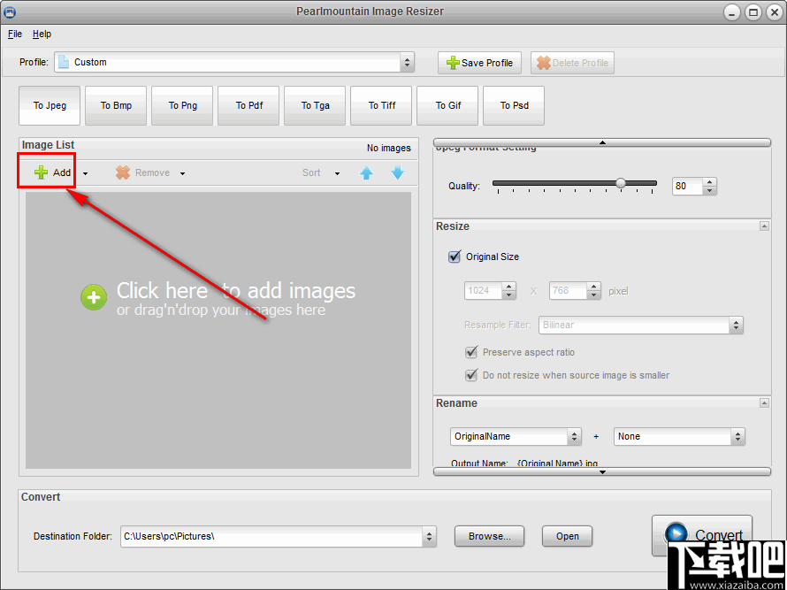 PearlMountain Image Resizer(图片大小调整软件)