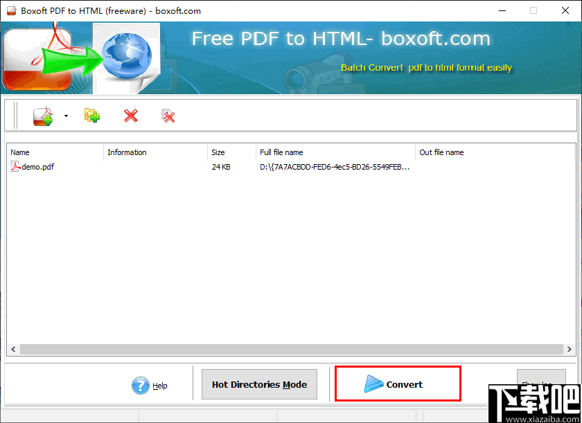Boxoft PDF to Html(PDF到HTML转换器)