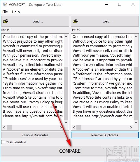 Compare Two Lists(文件比较工具)