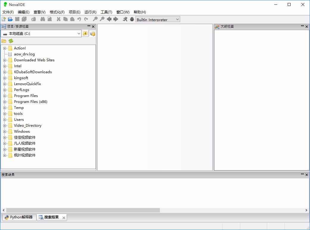 NovalIDE新建项目的方法