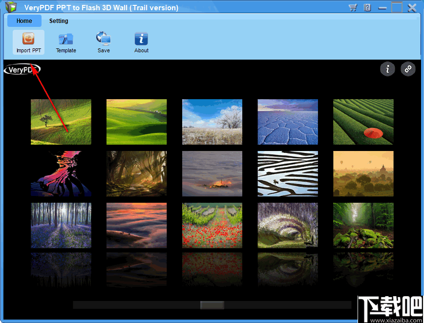 VeryPDF PPT to Flash 3D Wall(PPT转Flash工具)