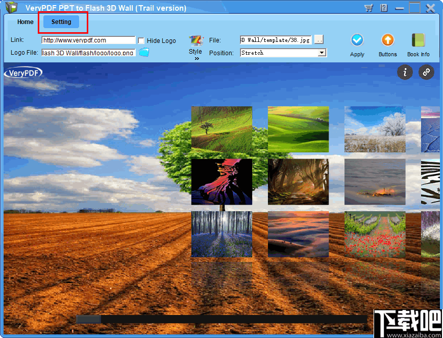 VeryPDF PPT to Flash 3D Wall(PPT转Flash工具)
