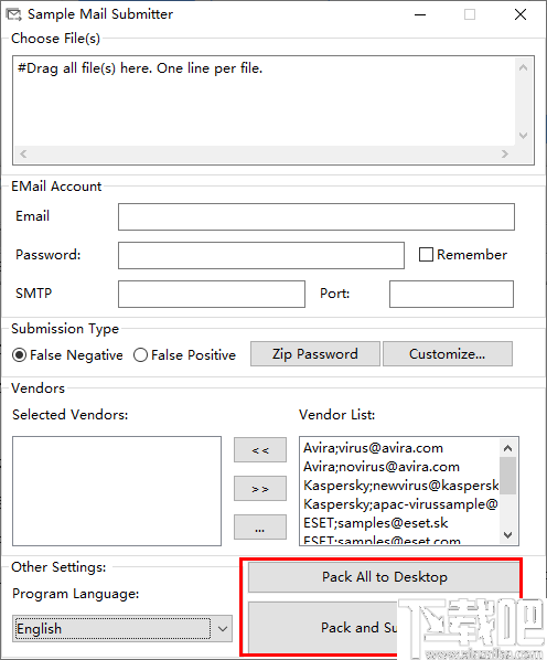 Sample Mail Submitter(上报可疑文件工具)