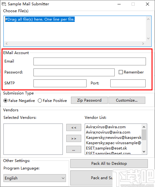 Sample Mail Submitter(上报可疑文件工具)
