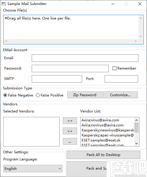 Sample Mail Submitter(上报可疑文件工具)