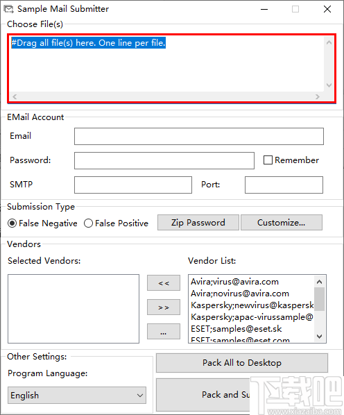 Sample Mail Submitter(上报可疑文件工具)
