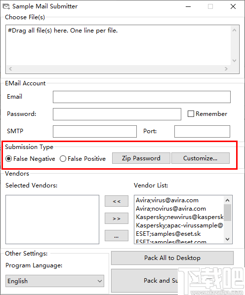 Sample Mail Submitter(上报可疑文件工具)