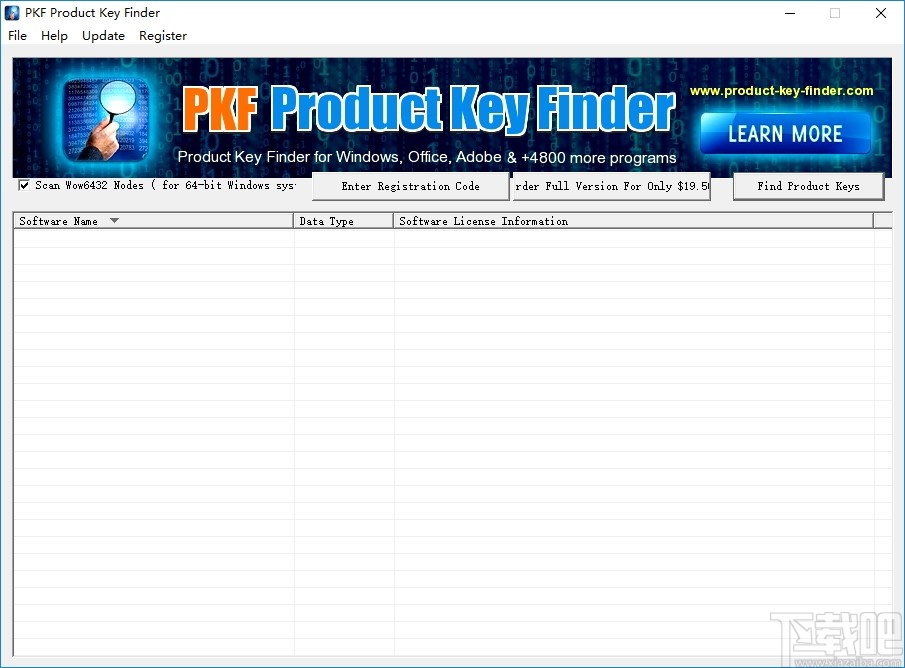 PKF Product Key Finder(密码找回工具)