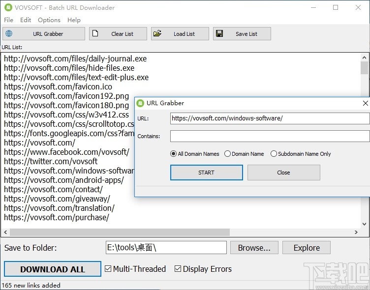 Batch URL Downloader(URL批量下载软件)