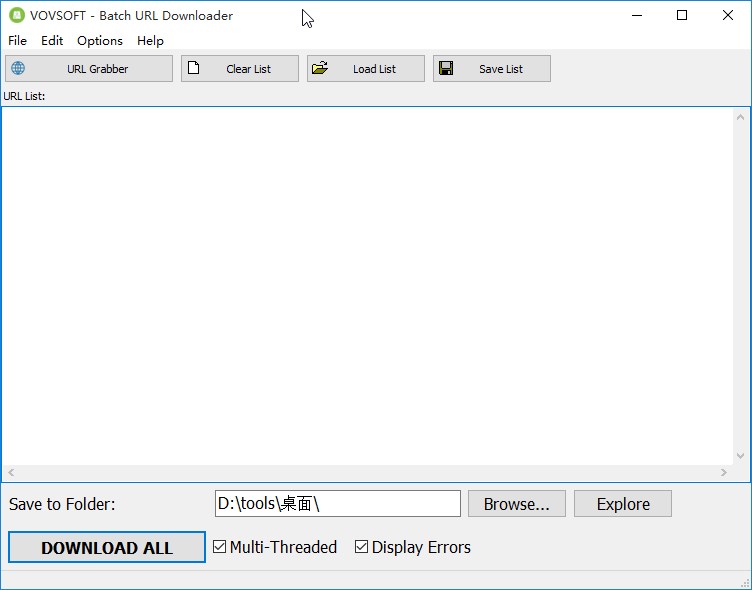 Batch URL Downloader批量下载URL的操作方法