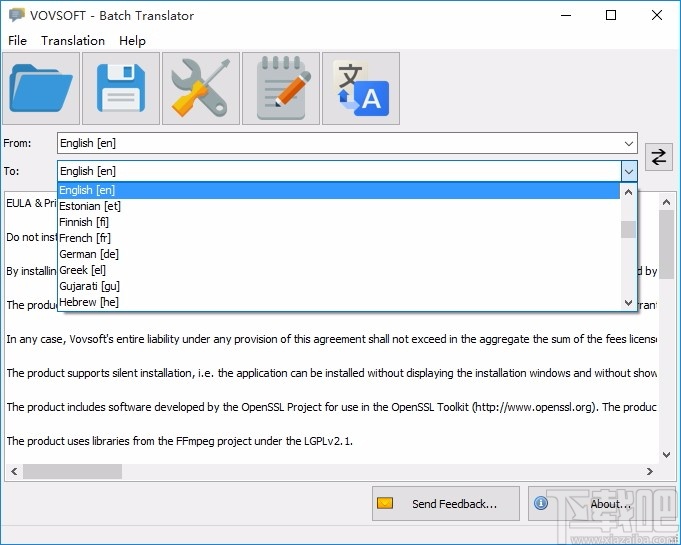 Vovsoft Batch Translator(批量翻译软件)