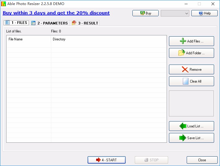 Able Photo Resizer批量压缩图片的方法