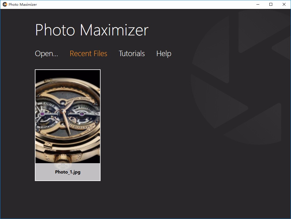 Fotophire Photo Maximize放大图片的方法