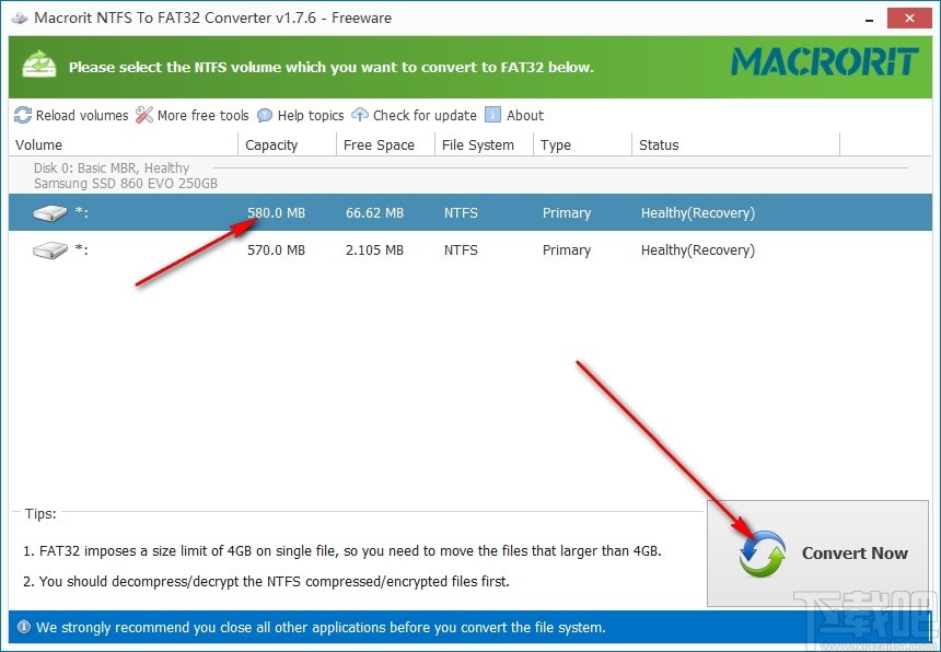 Macrorit NTFS to FAT32 Converter(NTFS转FAT32软件)