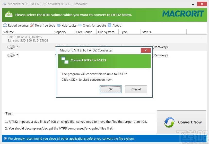 Macrorit NTFS to FAT32 Converter(NTFS转FAT32软件)