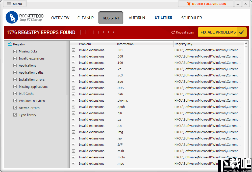 RocketFixio(系统清理优化软件)