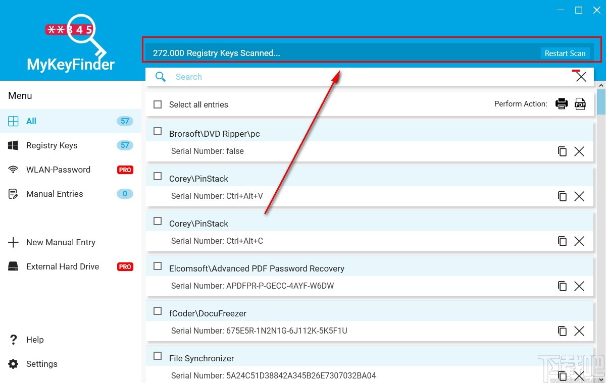 Abelssoft MyKeyFinder(软件密钥和WiFi密码查找软件)