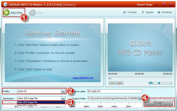 Free Audio CD Burner(免费音频光盘刻录软件)