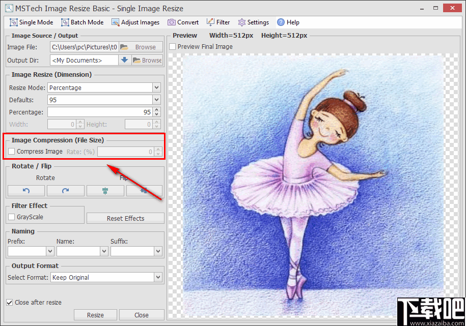MSTech Image Resize Basic(图像大小调整工具)