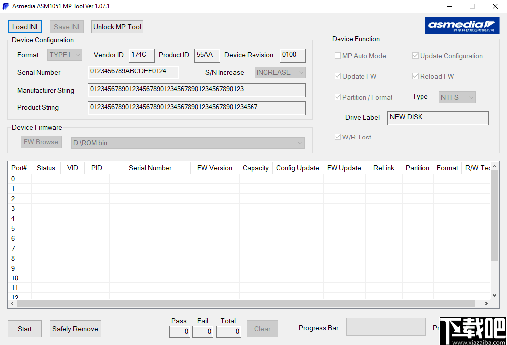 ASM1051量产工具(Asmedia ASM1051 MP Tool)