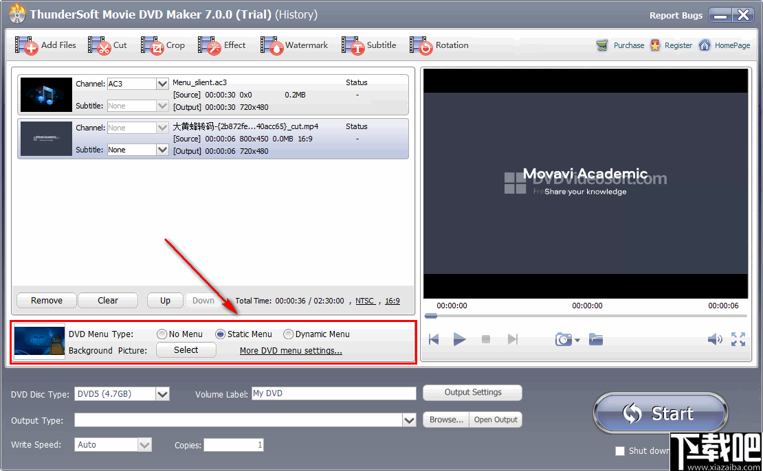 ThunderSoft Movie DVD Maker(DVD制作软件)