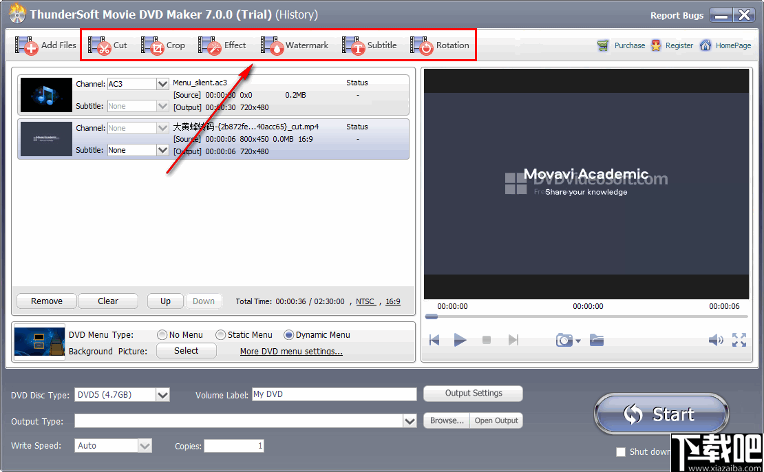 ThunderSoft Movie DVD Maker(DVD制作软件)