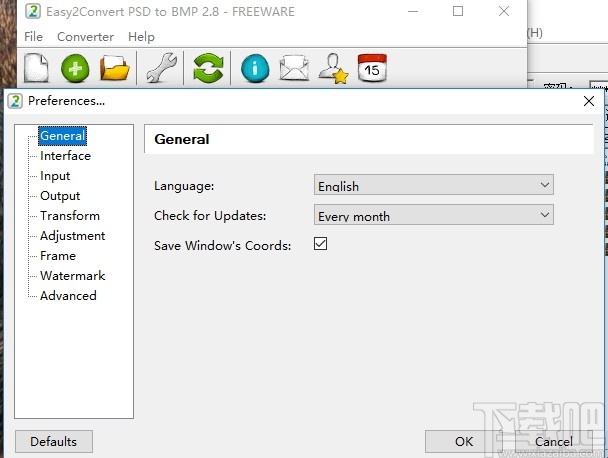 Easy2Convert PSD to BMP(图片格式转换工具)