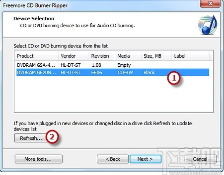 Freemore CD Burner Ripper(光盘刻录软件)