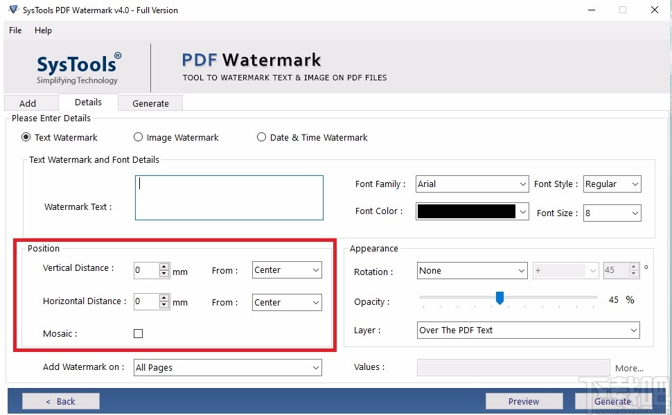 SysTools PDF Watermark(PDF水印添加工具)