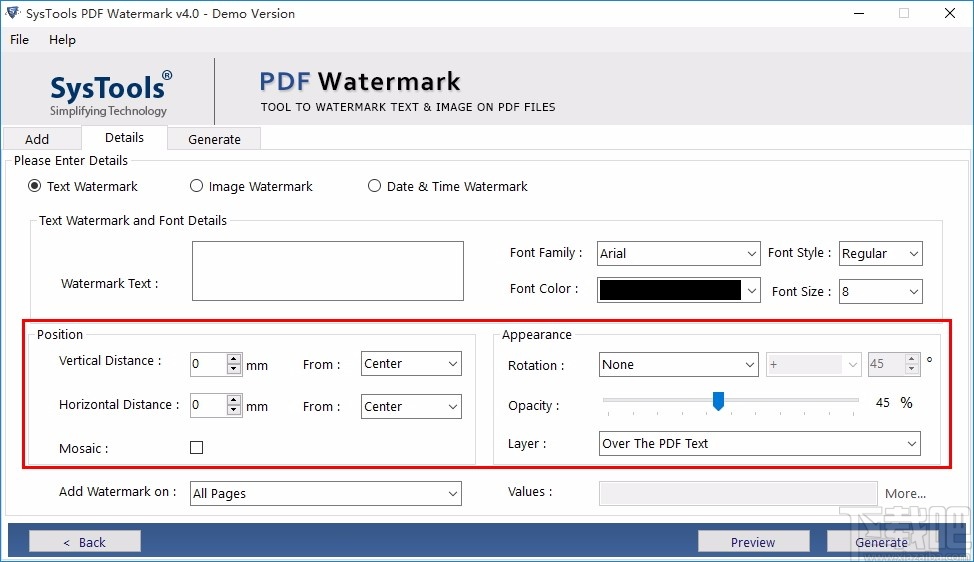 SysTools PDF Watermark(PDF水印添加工具)