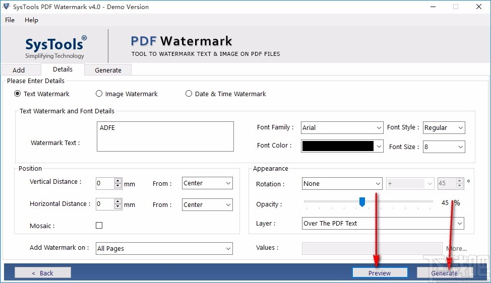SysTools PDF Watermark(PDF水印添加工具)
