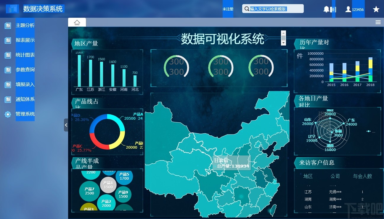 海为数据可视化系统