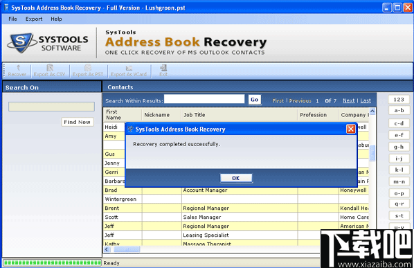 SysTools Address Book Recovery(通讯录恢复软件)