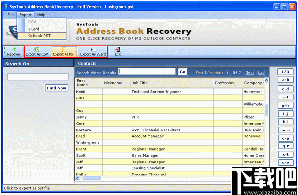 SysTools Address Book Recovery(通讯录恢复软件)