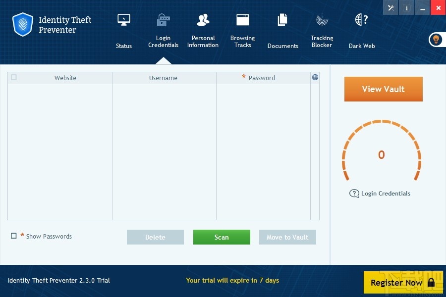 identity theft preventer(计算机个人信息防盗软件)